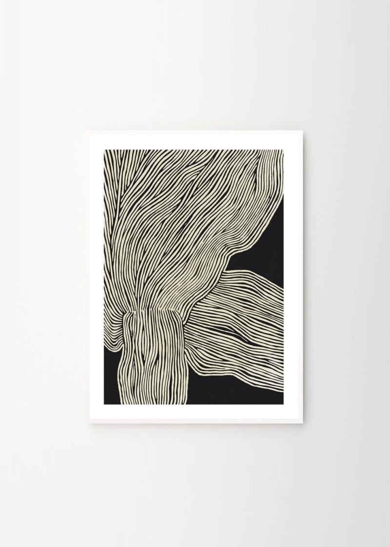 THE POSTER CLUB Poster Πόστερ The Line no 13 Rebecca Hein (50x70) cm Μαύρο Sustainable Paper THE POSTER CLUB